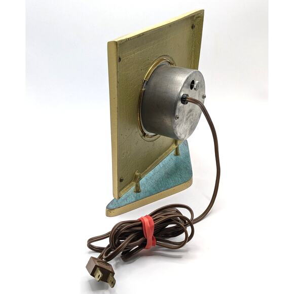 Vintage Blue and Brass Judaica Hebrew 12 Tribes Electric Mantle Clock Israel - Picture 4 of 7